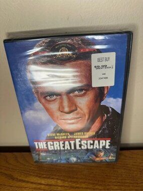 sealed The Great Escape (DVD) New Sealed Steve McQueen Garner Attenborough  Bron